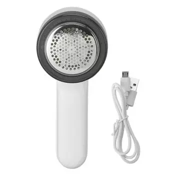 Машинка для удаления катышков USB Быстрая зарядка Портативный Мощный мотор Всасывание Триммер для катышков для дивана одежды белый