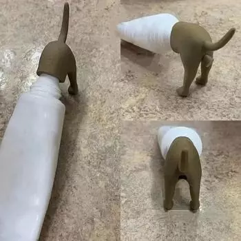 Машинка для выдавливания зубной пасты Креативная машинка для выдавливания зубной пасты из какающей собаки Веселые и инновационные аксессуары для ванной комнаты M