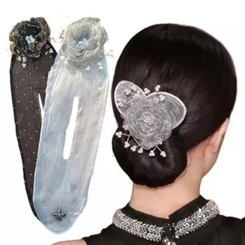 Машинка для завивки волос с цветочным рисунком, ленивые бигуди для волос, ловкая булочка, твистер, длинные волосы, легкий и быстрый инструмент для скручивания волос, аксессуары для женщин и девочек E