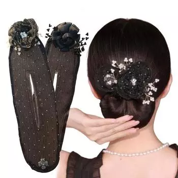 Машинка для завивки волос с цветочным рисунком, ленивые бигуди для волос, ловкая булочка, твистер, длинные волосы, легкий и быстрый инструмент для скручивания волос, аксессуары для женщин и девочек E