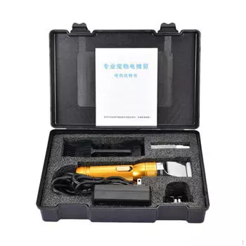 Машинки для стрижки домашних животных, электрические ножницы для овец со сменными головками, комплект для волос