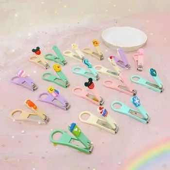 Машинки для стрижки ногтей с мультяшными животными, триммер для ногтей из нержавеющей стали с плоским ртом, детские инструменты для ухода за ногтями, подарки для детей