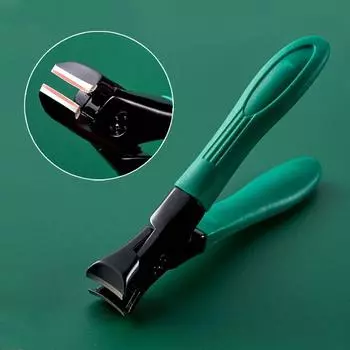 Машинки для стрижки ногтей с защитой от брызг, толстые твердые кусачки для ногтей, специальные кусачки для ногтей, кусачки для одиночных ногтей, большие размеры, бытовые кусачки для ногтей зелёный