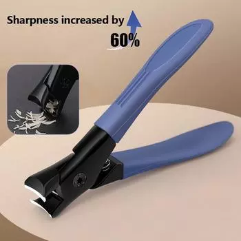 Машинки для стрижки ногтей с защитой от брызг, толстые твердые кусачки для ногтей, специальные кусачки для ногтей, кусачки для одиночных ногтей, большие размеры, бытовые кусачки для ногтей синий
