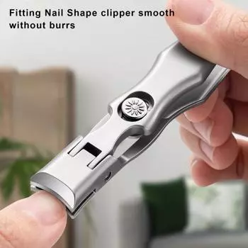 Машинки для стрижки ногтей Sherum, острые кусачки для ногтей Cumuul из нержавеющей стали со стальным предохранительным замком коллектора серебряный