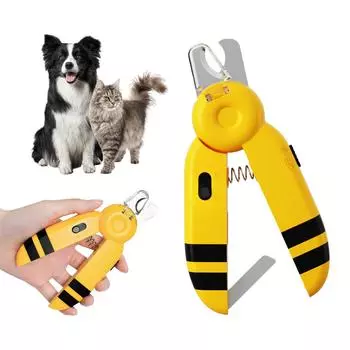 Машинки для стрижки ногтей со светодиодной подсветкой и шлифовальной машинкой для ногтей, горячая распродажа 2024 года 151*50*26mm жёлтый