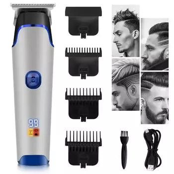 Машинка для стрижки волос SOLIMPIA для мужчин, беспроводная парикмахерская машинка для стрижки волос, беспроводная электрическая машинка для стрижки волос 2000 мАч 627 белый
