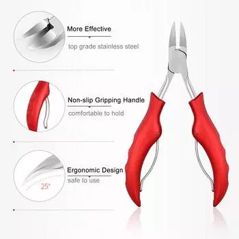 Машинки для стрижки вросших или толстых ногтей на ногах, многофункциональный складной набор инструментов для вросших ногтей на ногах чёрный