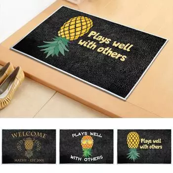 Машинная стирка бархатных напольных ковриков с кристаллами, нескользящий удобный стоячий коврик, эргономичный коврик One Size