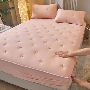 Машинная стирка Кровать HatHotel бытовые наматрасники 48*74cm x 2 бежевый