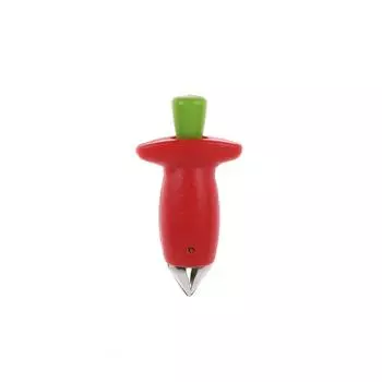 Машины для очистки клубники Металл Пластиковые Инструменты для удаления листьев с фруктов Стебли томатов Нож для клубники Гаджет для кухни Инструмент для готовки Горячие предложения красный