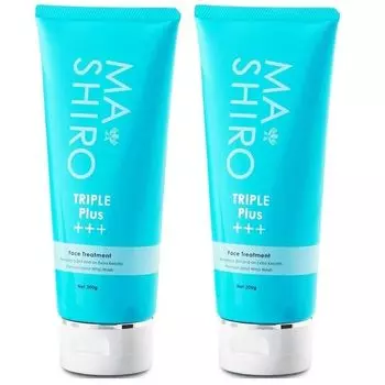 Mashiro Triple Plus Face Treatment 200 г Набор из 2 средств для умывания лица Уход за порами Отшелушивающий уход Плацента Amazon Эксклюзивный бонус включен