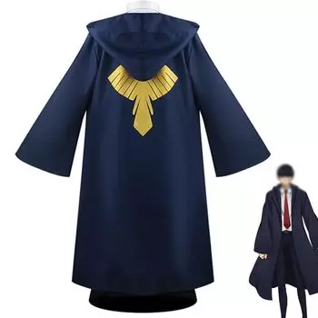 MASHLE Косплей Костюм MASHLE Lemon Косплей Костюм Трансформация Костюм Финна Эймса Lemon Irvin Сценическая одежда Хэллоуин Школьный фестиваль темно-синий