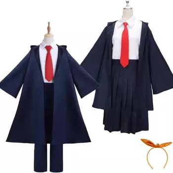 MASHLE Косплей Лимонный халат Галстук Волшебная одежда Украшение для волос MASHLE Костюм Костюм для взрослых Плавник Униформа для мальчиков и девочек Сценическая одежда Трансформация Хэллоуин