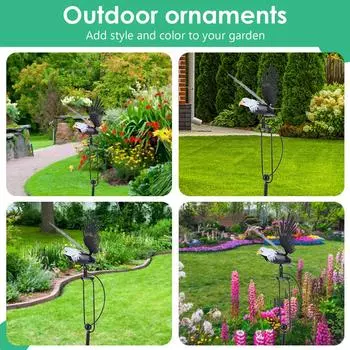 Машущая крыльями вертушка для газона, садовые орлы, скульптуры птиц, поделки, садовое искусство, декор для наружного газона, двора UNITED KINGDOM
