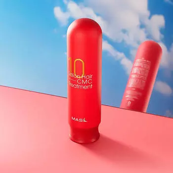 Masil 10 Salon Hair CMC Treatment, Пробиотики Color Radiance, Яблочный уксус, Идеальный объем, Лечение волос, САЛОННЫЙ ЭФФЕКТ CMC Treatment