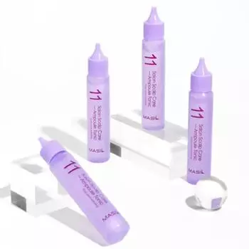 MASIL 11 SALON SCALP CARE AMPOULE TONIC 30ml*4ea, Увлажнение, Kbeauty, Корейская косметика, образец