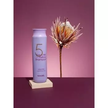 Masil 5 SALON NO YELLOW SHAMPOO 300 мл, Kbeauty, корейская косметика, пробник