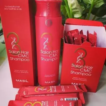 MASIL 8 Seconds Salon Hair CMC Shampoo, корейская косметика, лечение волос, KBeauty, САЛОННЫЙ ЭФФЕКТ, образец 8ml/20 sticks