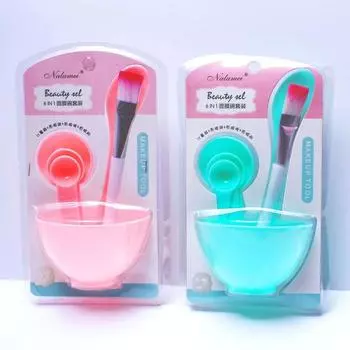 Mask Bowl Small Bowl Mask Conditioning Bowl Suit Brush Six-Piece Set Facial Treatment Brush Stick Facial Mask Beauty Makeup Makeup Tools A91 mask Bowl (set of 6)