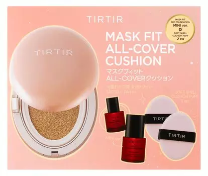 MASK FIT CUSHION SET 02 Mask Fit Cushion Set Red Foundation Mini 10ml 2 21N [TIRTIR] [TIRTIR] (18g + + puffs) ALL-COVER