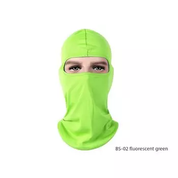 Mask Riding Hat Winter Windproof Skiiing Camera Cover Training Windproof Motorcycle Mask Sports Equipment BS-02 fluorescent green All yards