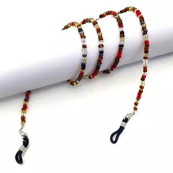 Маска 2-в-1, подвесная веревка, ожерелье, маска для лица, держатель шнурка, цепочка, нескользящий шнурок с крючками 1pc красный