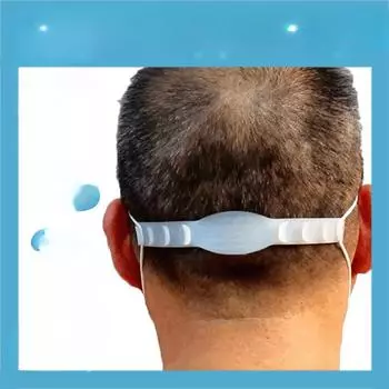 Маска Anti-Lerel силиконовая лента зажим крюк веревка удлинитель пряжка мягкий пятискоростной ремень 5set розовый