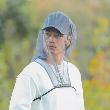 Маска антимоскитная рыболовная шапка шляпа для рыбалки на открытом воздухе вуаль антипчелиная шапка сетка от насекомых сетка от насекомых москитная сетка армия зеленый