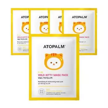 Маска Atopam Wild Kitty, упаковка 15 г, 1 упаковка, 5 шт.