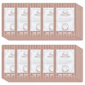 Маска Dear Leaf Essence в индивидуальной упаковке, характеристики отеля, сделано в Японии, интенсивное увлажнение, большой размер 25 г x 100 листов