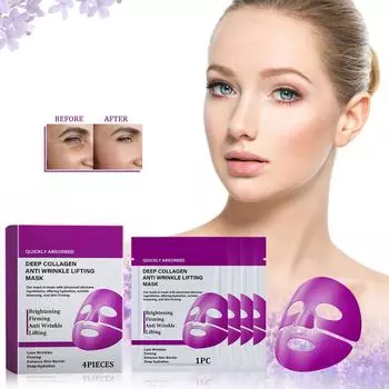 Маска Deep Collagen Mask Anti Wrinkle Lifting Mask Purple Mask Moisturing & Firming Mask 1шт 36мл One Size