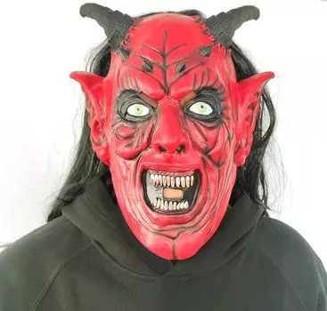 Маска демона Маска демона Маска демона Маска для лица Сетсубуна Косплей Аксессуары Маска Сетсубуна Резиновая маска ужаса демона Фестивальная маска ужаса Маска Сетсубуна Боб