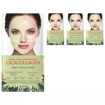 Маска Dermafix Perfect Real Performance Cica Collagen Mask Pack, 1 упаковка, 4 шт.