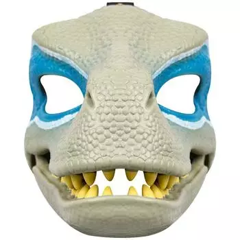 Маска динозавра-раптора белый
