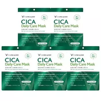 Маска для ежедневного ухода Fowelcy CICA, 7 шт., запас на 1 неделю, набор из 5 шт. [Mac Planning]