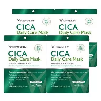 Маска для ежедневного ухода Fowellcy CICA, 7 шт., запас на 1 неделю, набор из 4 шт. [Mac Planning]