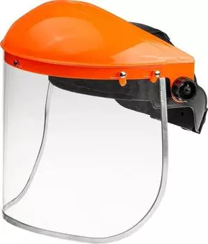 Маска для газонокосилки, полнолицевая маска для травы, противоударная защитная маска One Size оранжевый