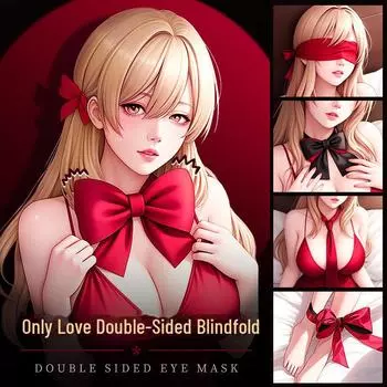 Маска для глаз двойного назначения из шелка Mi Ji Wei Ai для взрослых – упаковка 200 шт. 6937486617191 bag чёрный/красный