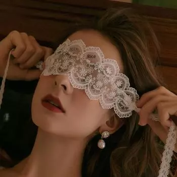 Маска для глаз феи Manyan Sexy Lace Ribbon - элегантный аксессуар для нижнего белья One Size