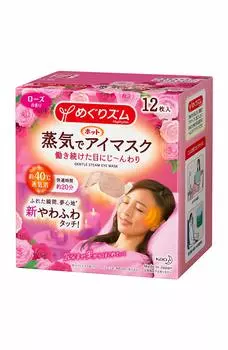 Маска для глаз MegRhythm Steam Hot Eye Mask Rose 12 шт.