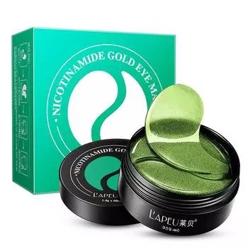 Маска для глаз патчи для глаз 60 шт. маски для сна удаляют темные круги антивозрастной мешок против морщин зелёный