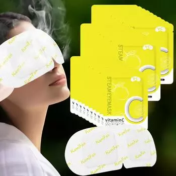 Маска для глаз VC Steam Hot Compress, одноразовая паровая маска для глаз, дорожная маска для сна, СПА для глаз 30 шт.