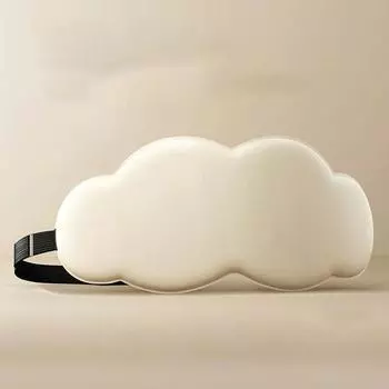 Маска для глаз, затеняющая дышащие мужские и женские маски для снятия усталости глаз, маска для сна во время сна слоновая кость