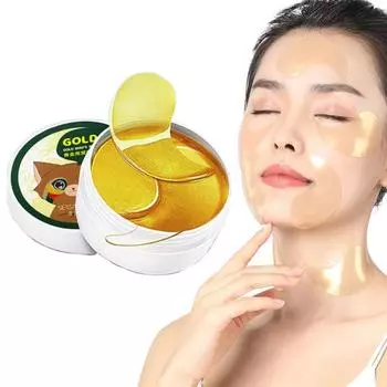 Маска для глаз «Золотое птичье гнездо» Устраняет мелкие морщинки Устраняет отечность Патчи Увлажняет маску для глаз Удаляет ячмень Кристалл Коллагеновая гелевая маска 90g