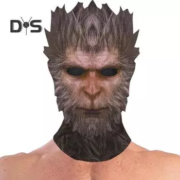 Маска для косплея Monkey King Hood Masque для взрослых, вдохновленная игрой, полнолицевая маска для вечеринки-косплея