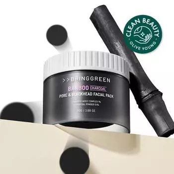 Маска для лица Bring Green Bamboo Charcoal Pore & Blackhead 110 г