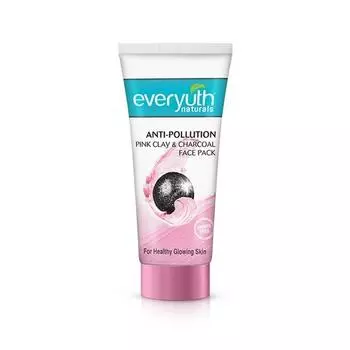 Маска для лица Everyuth Naturals Anti Pollution с розовой глиной и углем 100 г