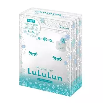 Маска для лица Face Pack Premium Lululun Snow vanilla 7 шт x 5 пакетиков (белый аромат)