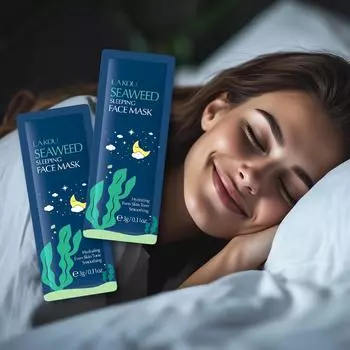 Маска для лица LAIKOU Algae Sleep 3 г 15 шт. в упаковке Seaweed